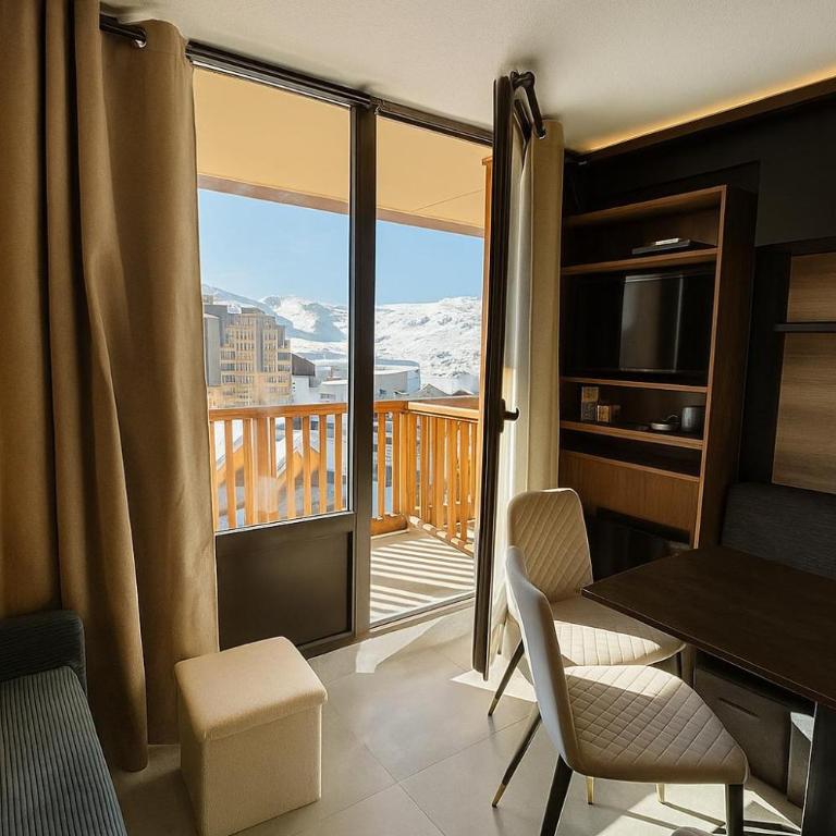 Val Thorens Cosy Pieds des pistes Plein centre 2 chambres - Apartment mit 2 Schlafzimmern - 6
