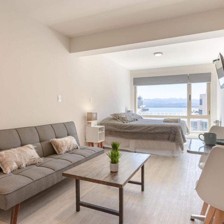 Depto Ideal 2 Pax Vista Al Lago - Estudio con 1 cama grande - 12