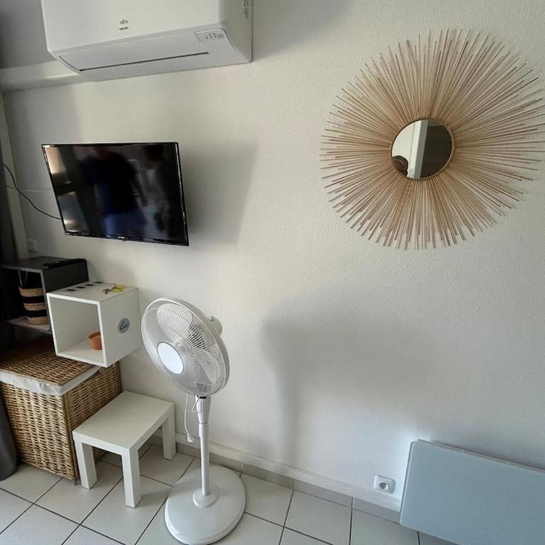 Studio-terrasse avec vue mer-Clim-parking-Draps inclus - Appartamento Monolocale - 26