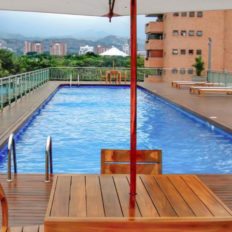 Apto Exclusivo en Cali con Balcón, Piscina y Sauna! Vive una Estancia con Estilo - Apartamento de 1 dormitorio - 24