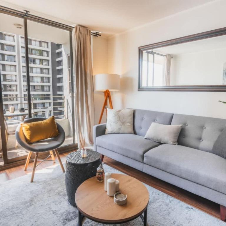 HOM I Con Parking a Pasos del Metro Irarrazaval - Apartment - 14