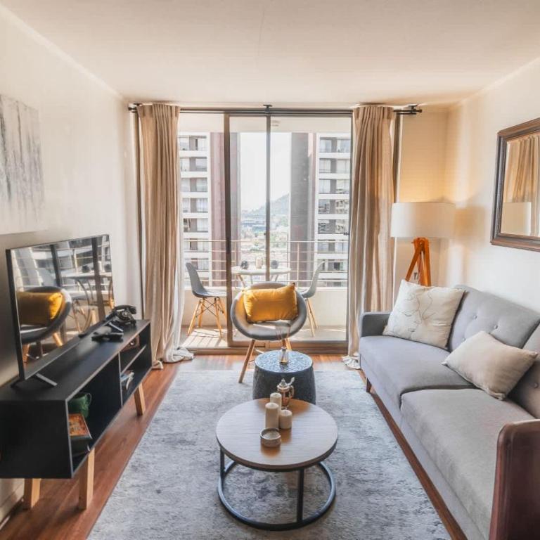 HOM I Con Parking a Pasos del Metro Irarrazaval - Apartment - 15
