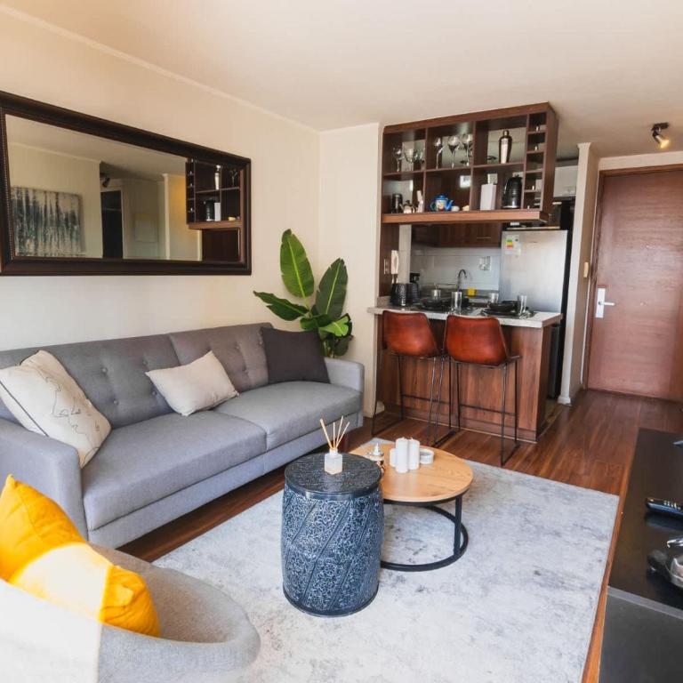 HOM I Con Parking a Pasos del Metro Irarrazaval - Apartment - 19