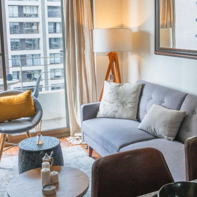HOM I Con Parking a Pasos del Metro Irarrazaval - Apartment - 39