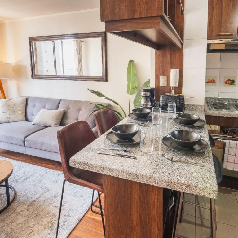 HOM I Con Parking a Pasos del Metro Irarrazaval - Apartment - 2