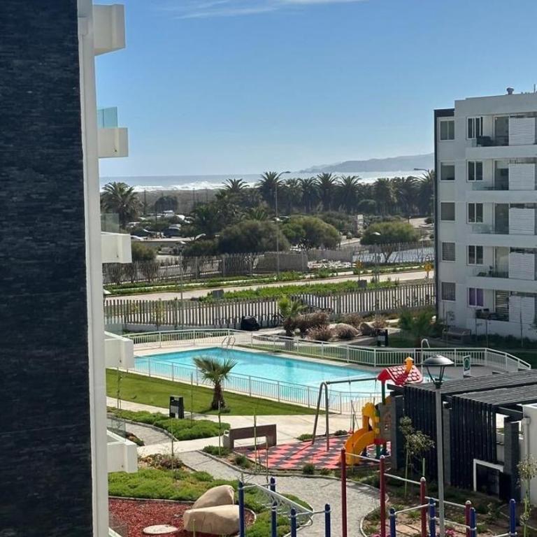 Dpto a pasos de playa, con terraza, vista al mar y faro - Two-Bedroom Apartment - 3