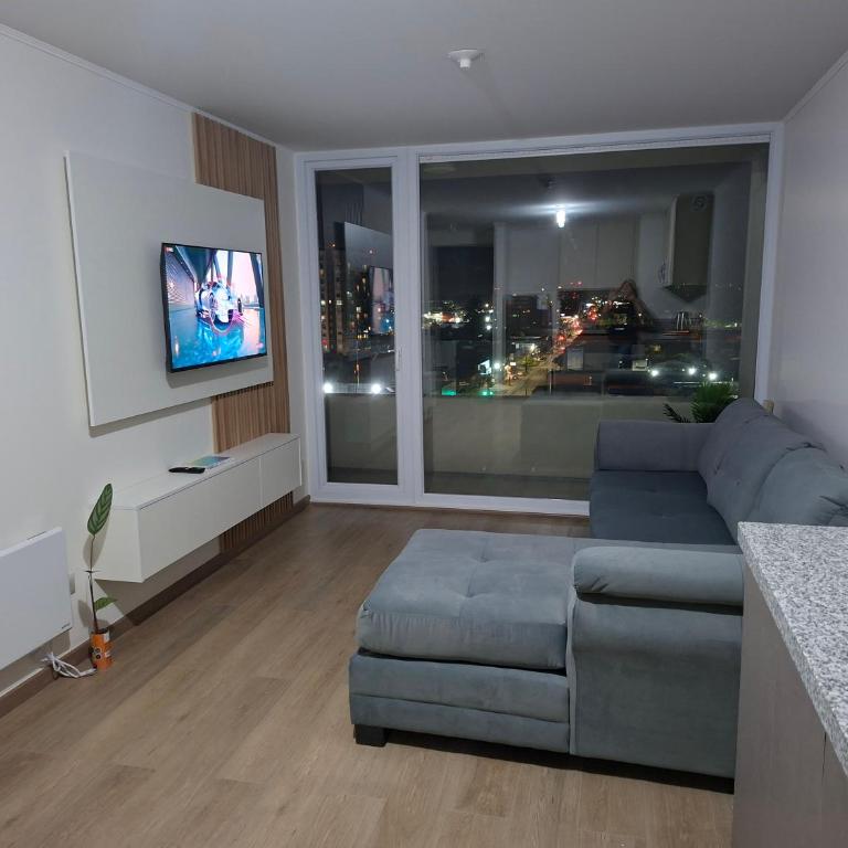 Apart Liucura Edificio Belmonte Temuco - Two-Bedroom Apartment with Balcony and Terrace - 6