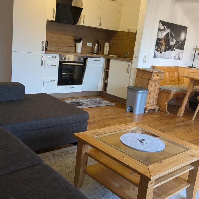 Ferienwohnung Alpenhorn in Bolsterlang Sommerbergbahn kostenlos - Apartment mit 1 Schlafzimmer und Balkon - 3