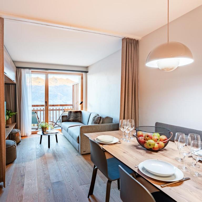 SWISSPEAK Resorts by Pierre & Vacances Premium Thyon - Ferienwohnung mit 1 Schlafzimmer und Terrasse oder Balkon (4 Personen) - 1