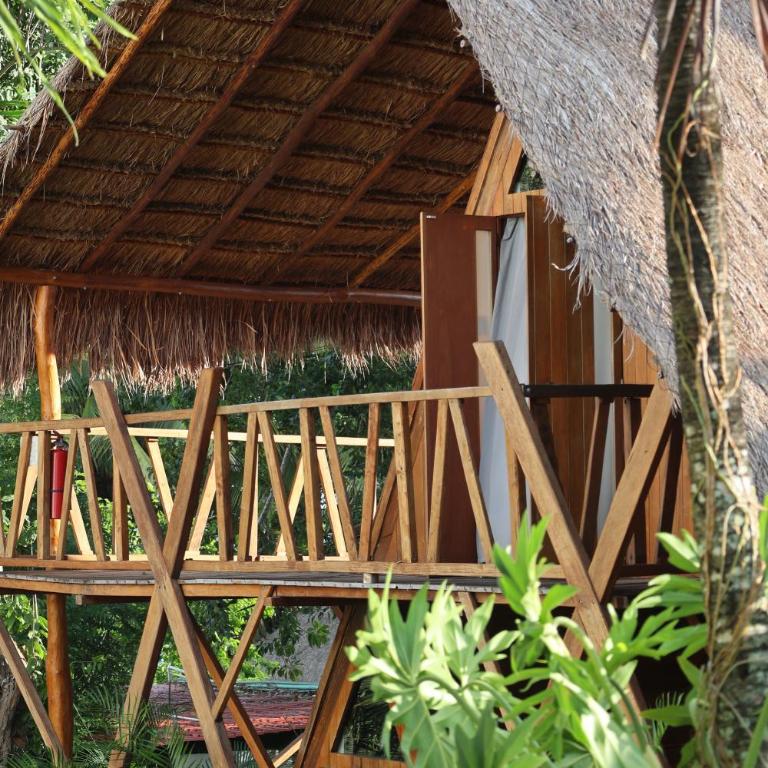 El Búho Lagoon Bacalar - Bungalow Deluxe con vistas al jardín - 4
