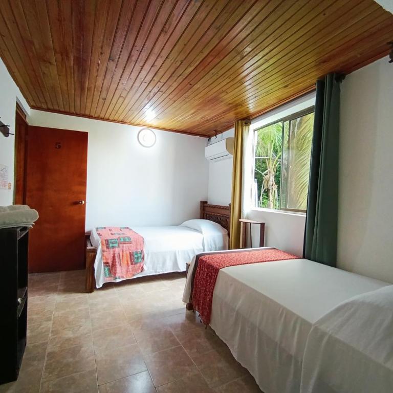 The Rock House Eco - Habitación Doble con baño privado - 2 camas - 5