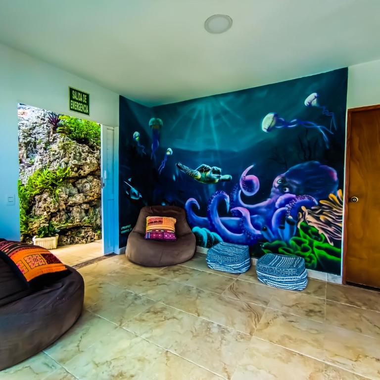 The Rock House Eco - Twin Room with Private Bathroom - 10