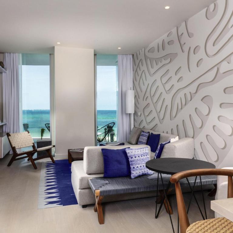 SLS Cancun - Deluxe One Bedroom Suite - Ocean Front Double - 3