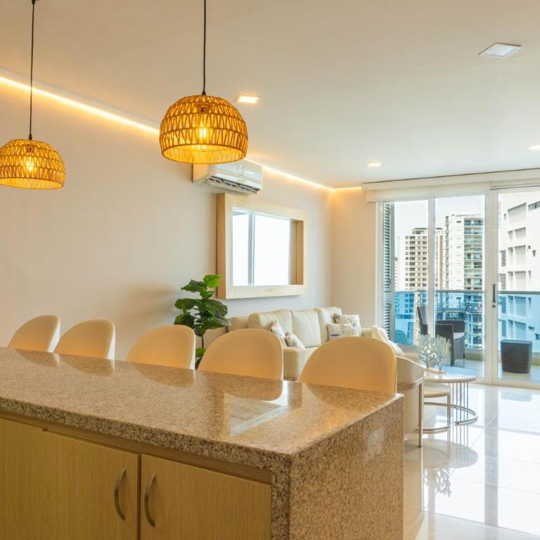 Apto con Vista al Mar, Piscinas, jacuzzis y club de playa en Reserva del Mar - Apartment - 15