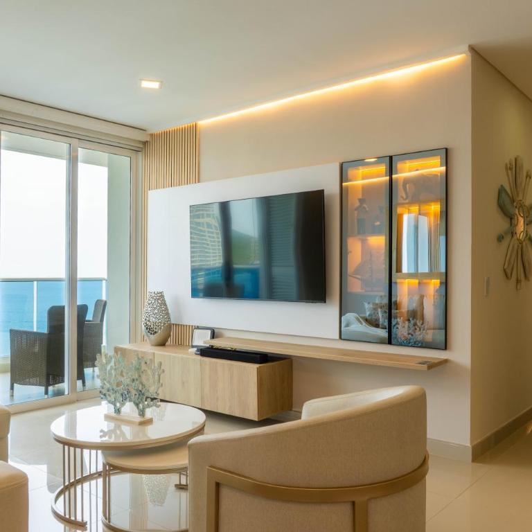 Apto con Vista al Mar, Piscinas, jacuzzis y club de playa en Reserva del Mar - Apartment - 7