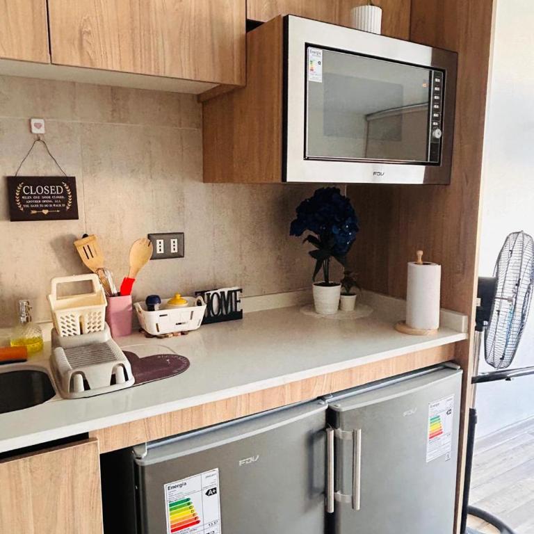 Dpto cercano al Movistar Arena 2 - One-Bedroom Apartment with Balcony and City View - 2