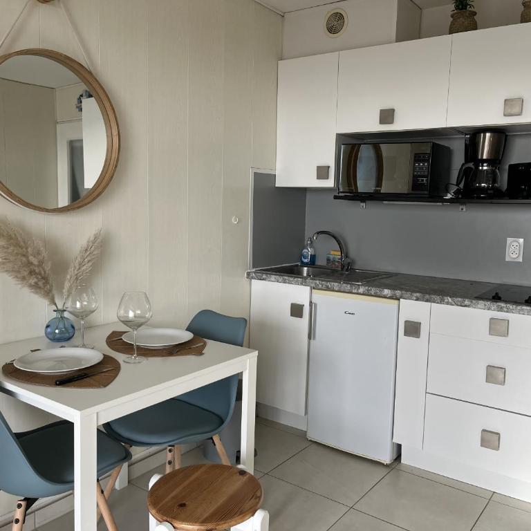 Le Capitole B 302, studio 26m2, clim, 2 adultes 2 enfants - Monolocale con Vista Mare - 13