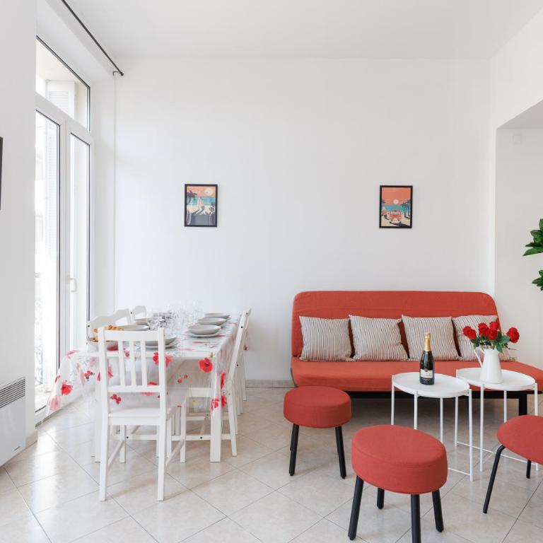 BnGo l Pink Pearl l 2 chambres, 7 personnes, centre - Appartement 2 Chambres - 9