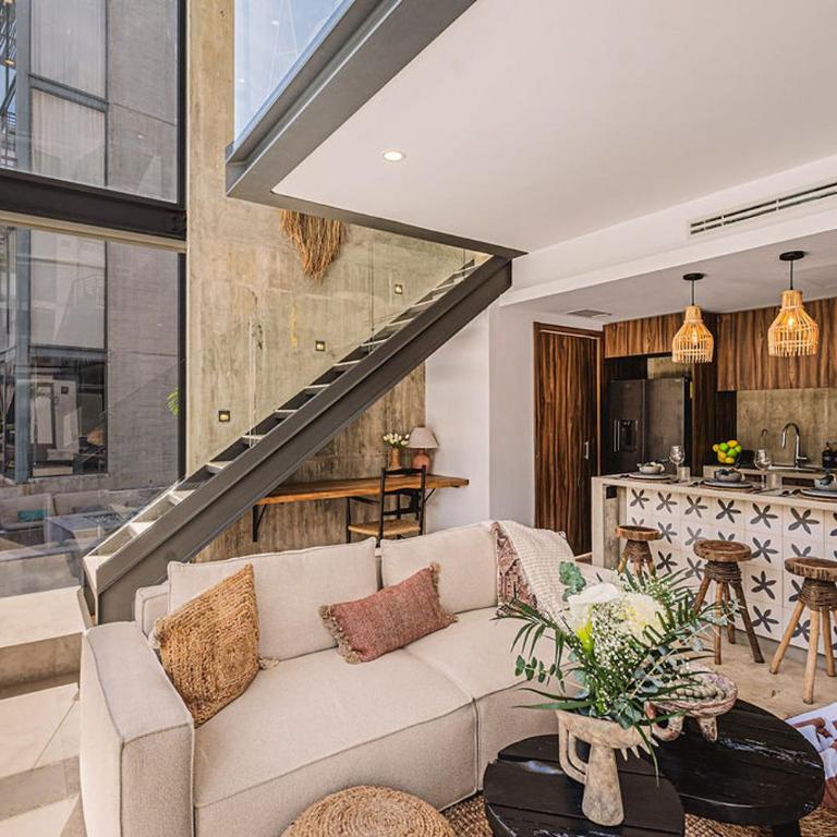 1BR Swim up Loft with Private Cenote Rooftop Pool - One-Bedroom Apartment - 19