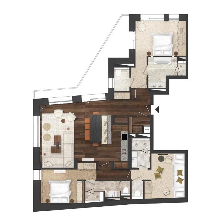 Appartement haut de gamme, 2 suites, accès Bien-Être - FR-1-830-19 - Apartamento - 4