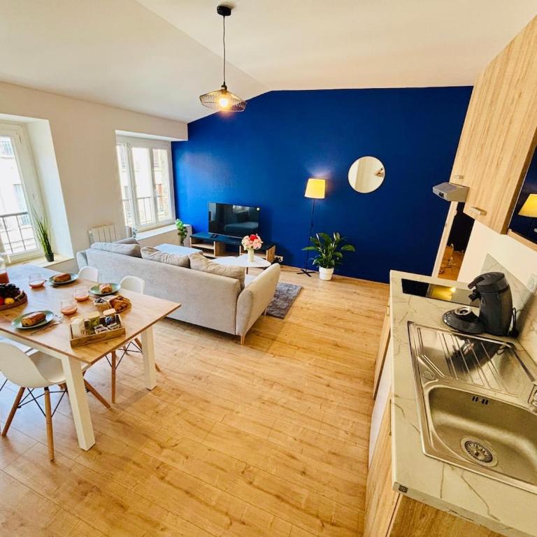Le rêve bleu - Proche centre-ville - Saint-Etienne - Apartamento de 1 dormitorio - 10