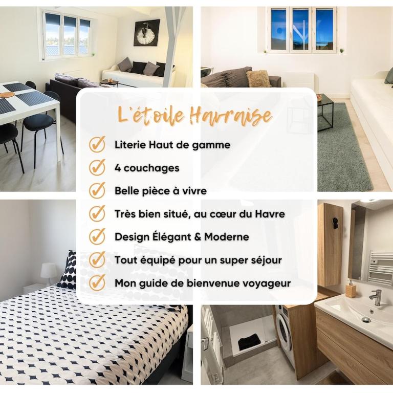 L'étoile Havraise - 4 people 3 beds - Apartamento de 1 dormitorio - 8