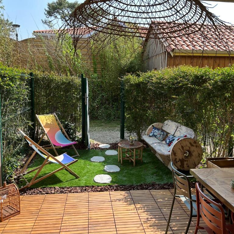 'Chill in Biscarosse' 2 bedrooms -Parking-Beach - Appartement 2 Chambres - Vue sur Jardin - 67
