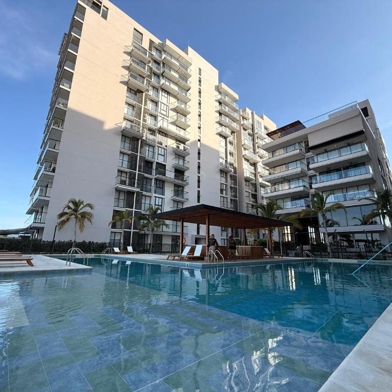 Lujoso apto con vista al mar, en salinas del mar - Apartamento de 2 dormitorios - 98
