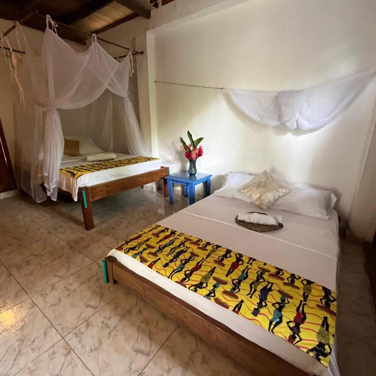 Cabañas Arrecifes - Habitación Doble con baño privado - 2 camas - 3