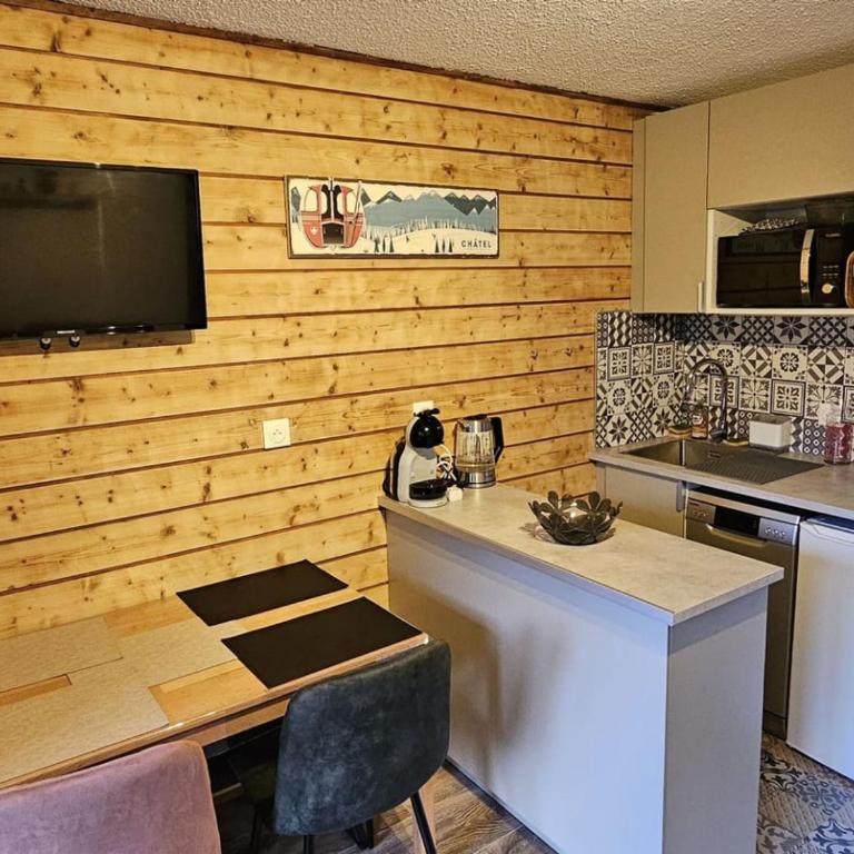 Studio Châtel 4 pers avec Parking et WIFI - FR-1-676-247 - Monolocale - 1