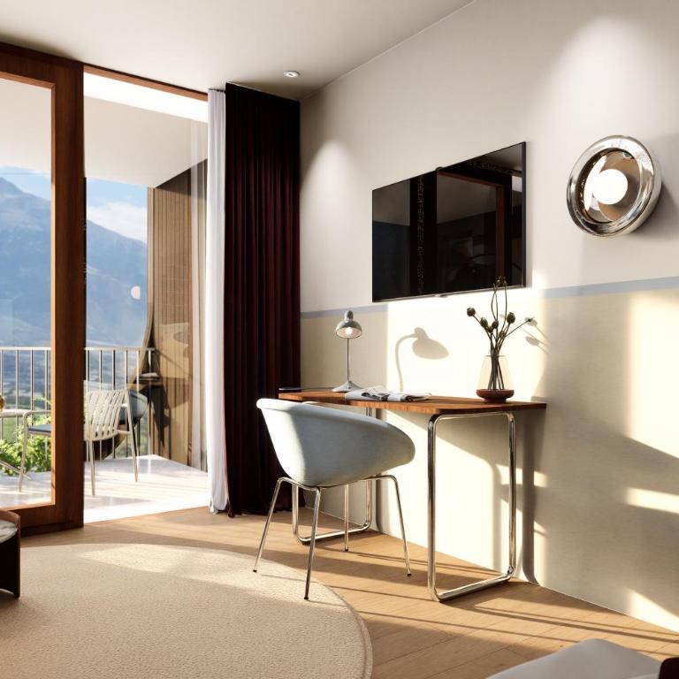 Pension zum Burggräfler - Camera Familiare con Vista Montagna - 4