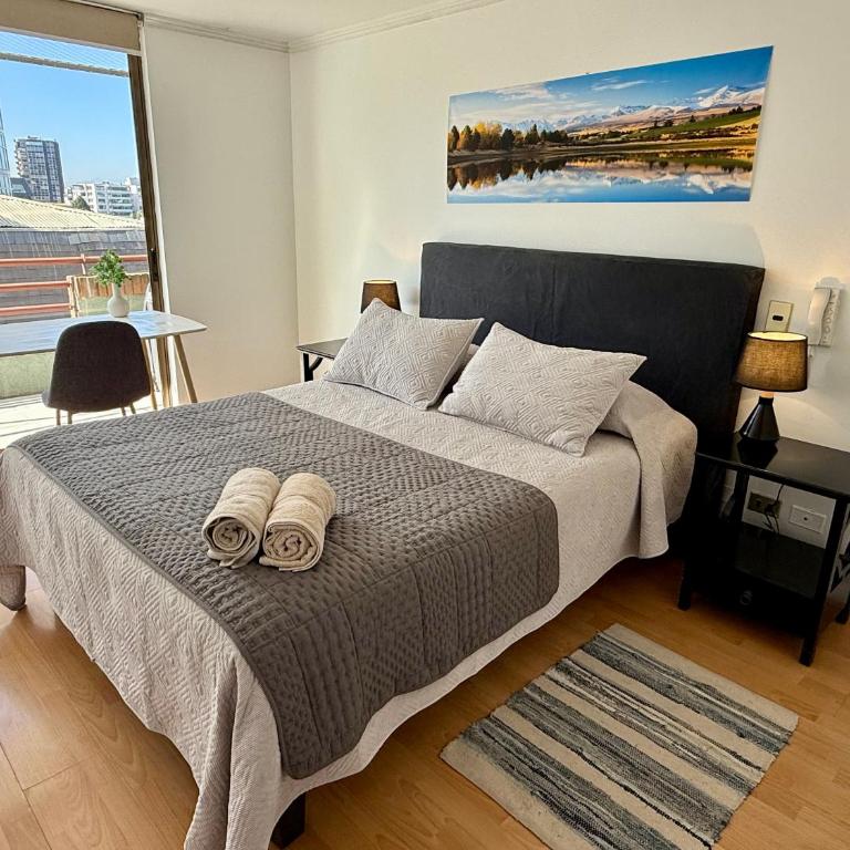 Cómodo y central dpto a pasos de metro Tobalaba - One-Bedroom Apartment - 4