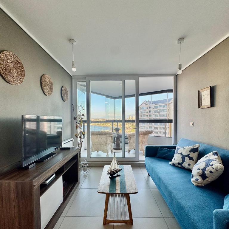 Concón A pasos de la Playa , Vista al Mar - Two-Bedroom Apartment - 4