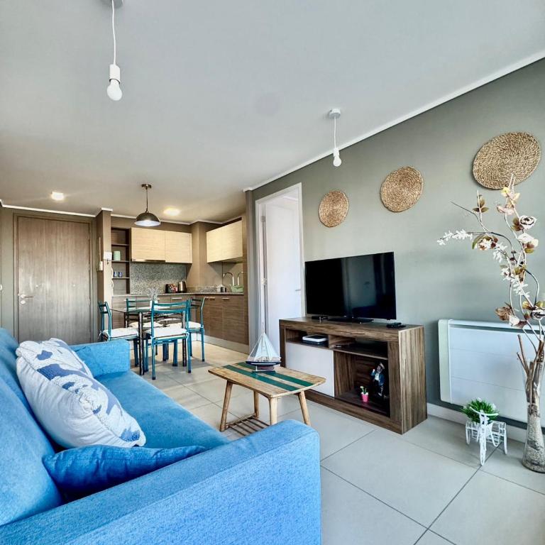 Concón A pasos de la Playa , Vista al Mar - Two-Bedroom Apartment - 14