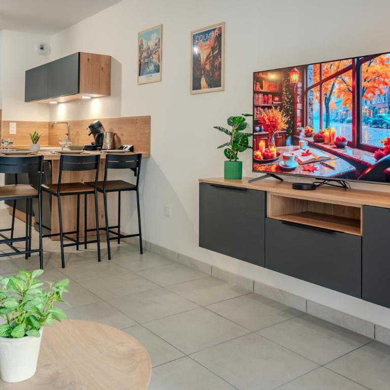 Le Stan - Centre Ville - Terrasse & Parking Gratuit - Commerces à proximité - Apartment mit 1 Schlafzimmer - 1