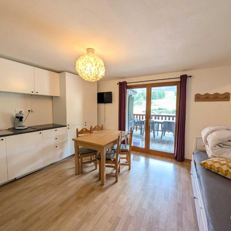Studio cosy avec grande terrasse, animaux admis, aux pieds des pistes - FR-1-445-142 - Studio - 8