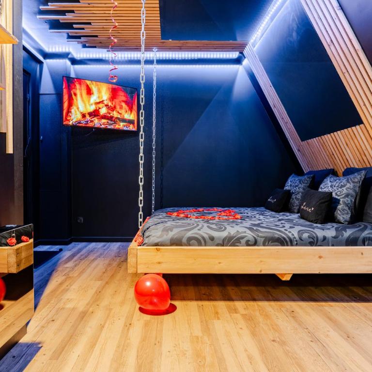Suite romantique près de la plage avec Jacuzzi - DARK ROOM - Apartment mit 1 Schlafzimmer - 15