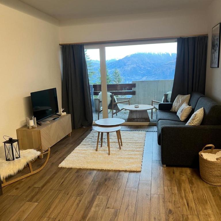 Studio élégant rénové avec vue à Anzère - Apartment mit 1 Schlafzimmer - 3