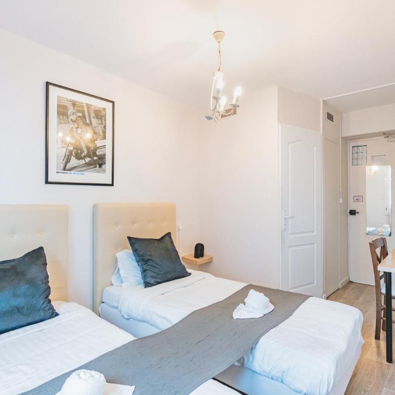 Le Faidherbe Hotel Coeur de ville-Plages -Nausicaa Billetterie-Q-Park - Chambre Lits Jumeaux - 4
