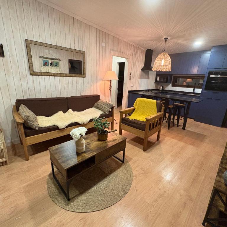 Loft Río Maullín, naturaleza y descanso de la mano con la modernidad - Two-Bedroom Deluxe Apartment with Garden View - 14