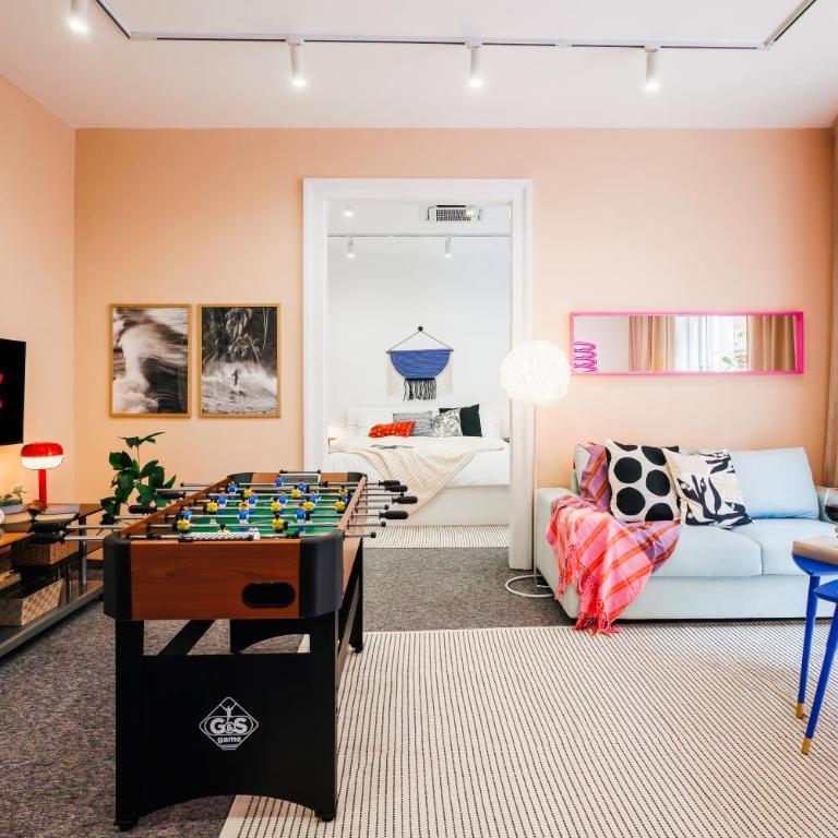 Velvet Stay 120m2 with Foosball Old Town - Three-Bedroom Premium Apartment - 16