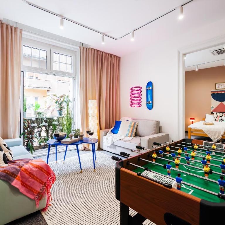 Velvet Stay 120m2 with Foosball Old Town - Three-Bedroom Premium Apartment - 1