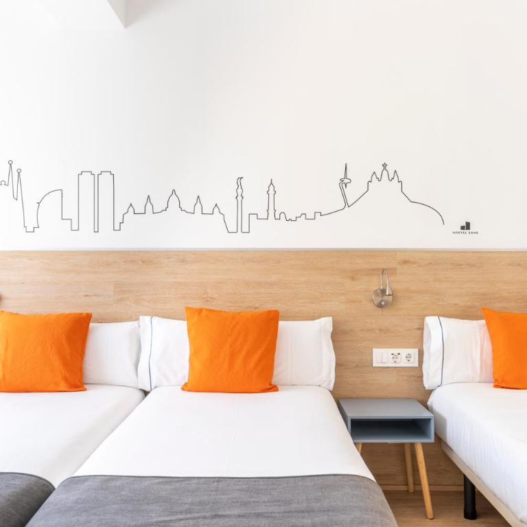 Hostal Sans - Chambre Double avec Lit d'Appoint - 5