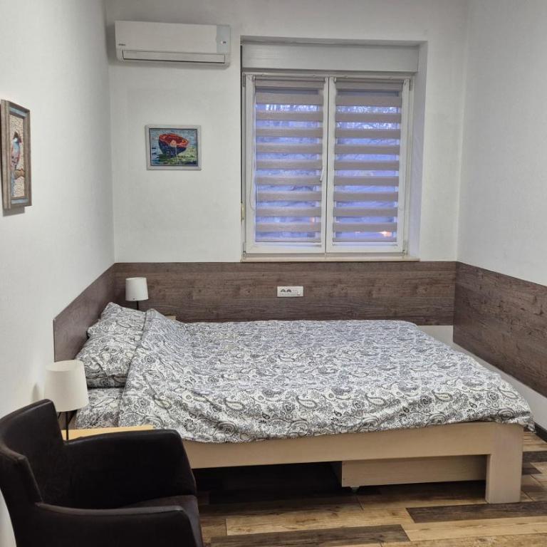 Cozy apartment in the center of Belgrade - living room, bedroom and bathroom - One-Bedroom Apartment - 3
