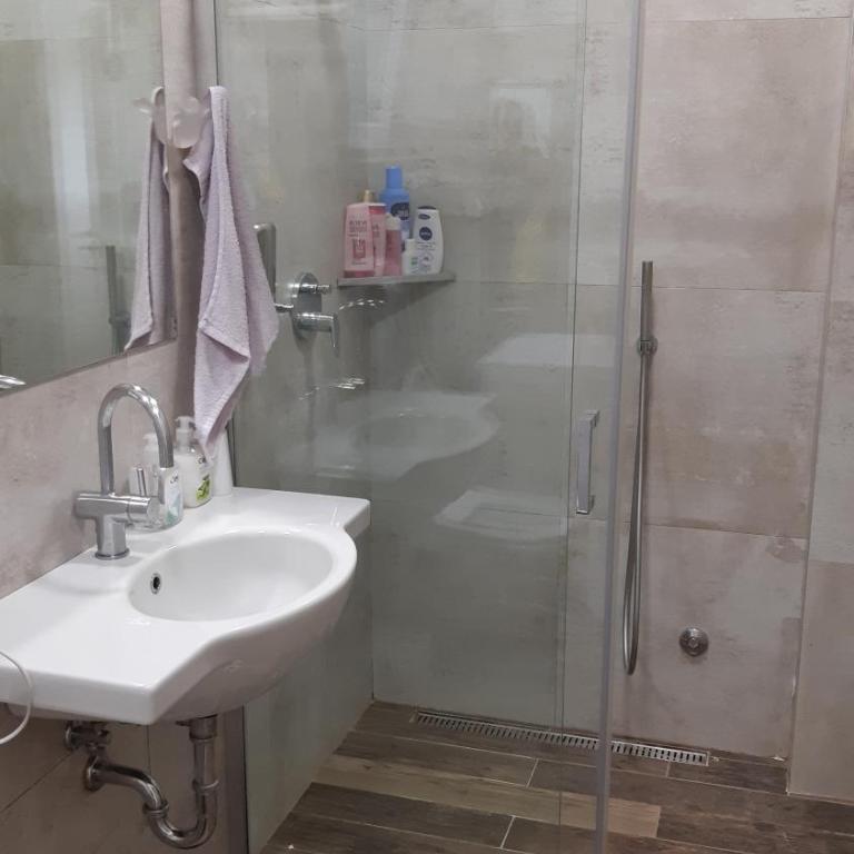 Cozy apartment in the center of Belgrade - living room, bedroom and bathroom - One-Bedroom Apartment - 10