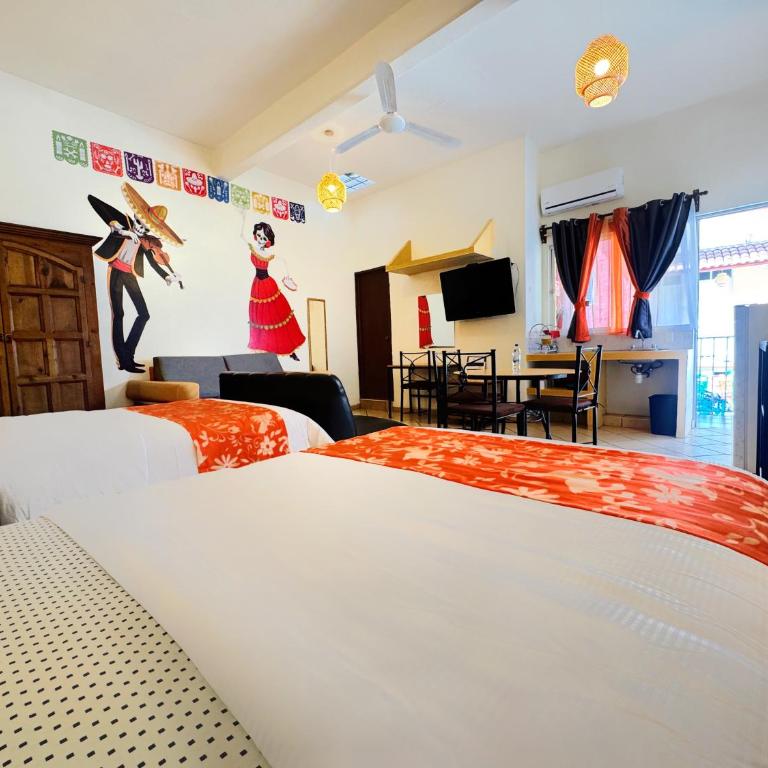 Hotel Escalada - Estudio con sofá cama - 11