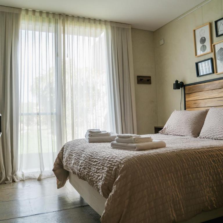 Casa Viña Guesthouse - Habitación con cama grande y vistas al jardín - 5