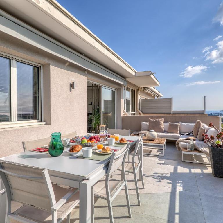 Rooftop Le Plaza - 10mn from Cannes - Happy Rentals - Apartment mit Terrasse - 36