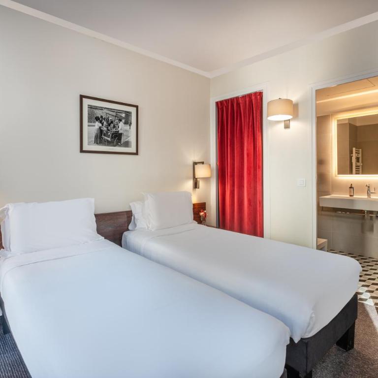 Hotel du College de France - Chambre Lits Jumeaux Classique - 1