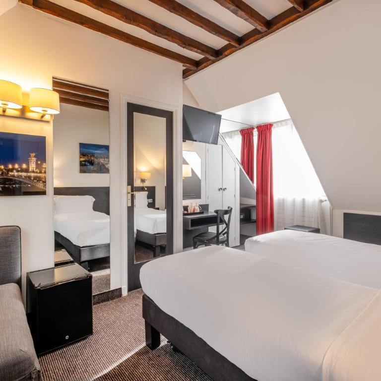 Hotel du College de France - Chambre Lits Jumeaux Classique - 4